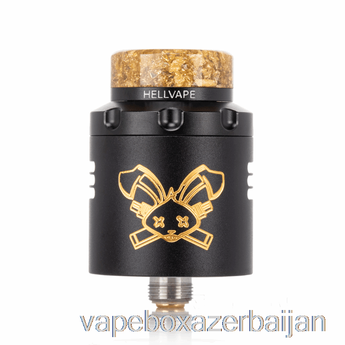 E-Juice Vape Hellvape DEAD RABBIT V3 24mm RDA Black Gold